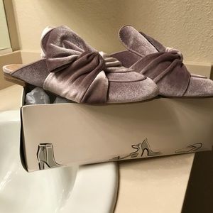 Velvet mules from Target